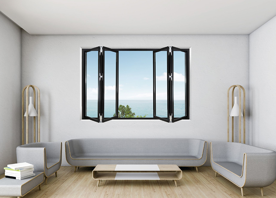 What are the characteristics of folding windows