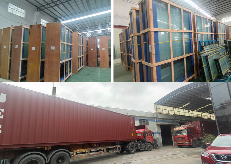 Busy Shipping Scenes at Kanod Aluminum Window & Door Factory in China